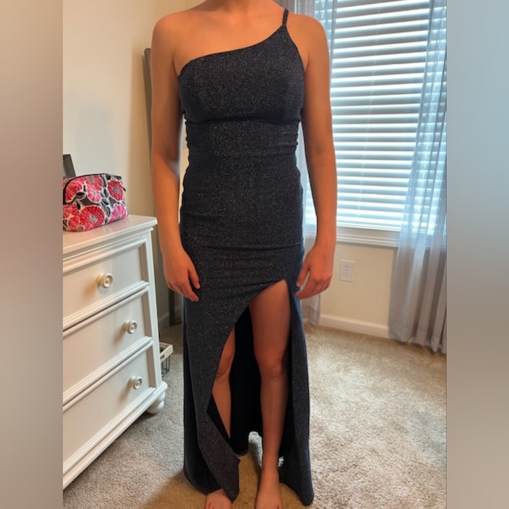 Prom Dress- navy blue shimmer